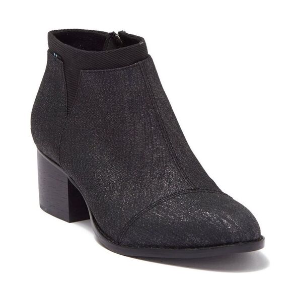 Toms | Loren Shimmer Block Booties - Picture 1 of 8